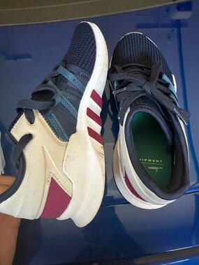 adidas Navy, White & Maroon Running Sneakers